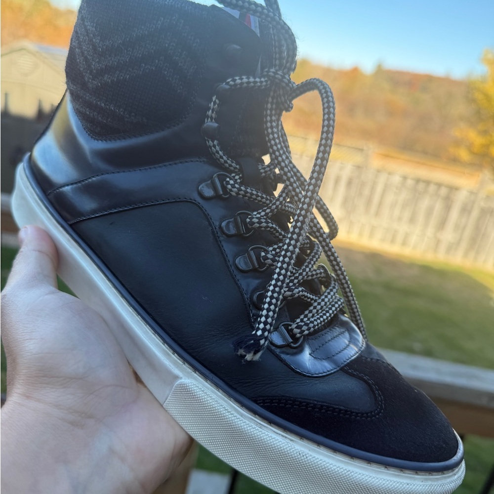 Louis Vuitton breaking away high top leather wool  boots US8‎ UK7